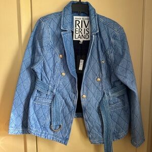 River Island Blue Jean Jacket Classic Denim Style